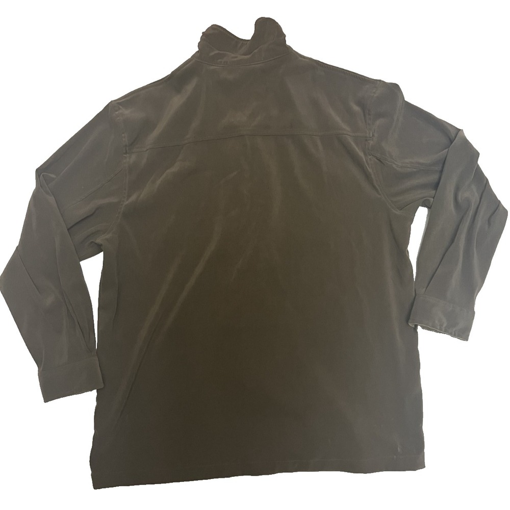 Denim and Co Jeanswear Jacket Mens Large Army Green Full Zip - Picture 2 of 7